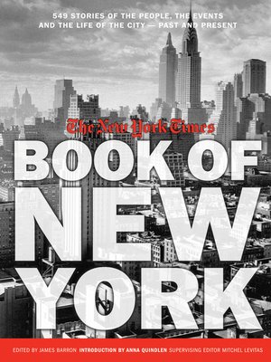 cover image of New York Times Book of New York